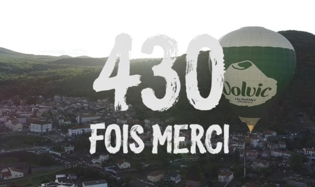 430 merci - bénévoles